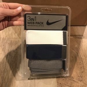 3 Unisex Nike Golf Belts Adjusts Fits Up To 42 NWT